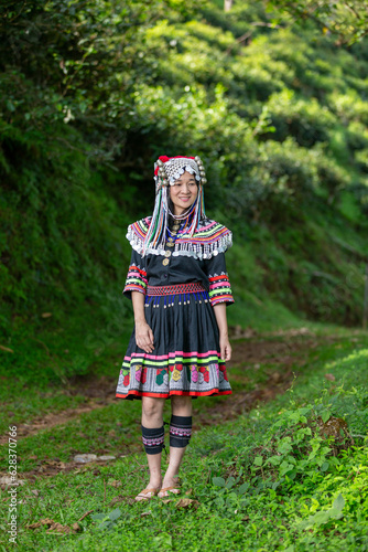 Miao Woman In Traditional Dress