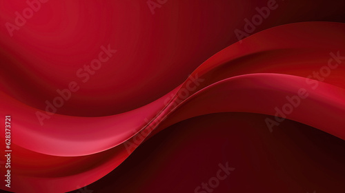 Red abstract line and wave gradient background