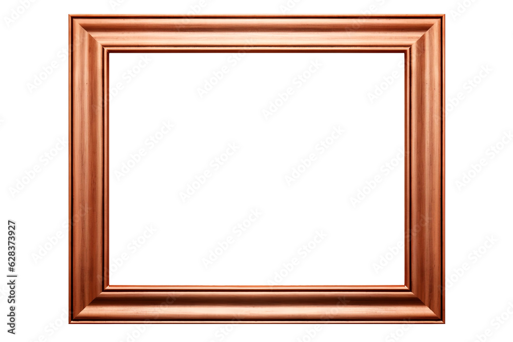 Dark wooden picture frame isolated on white background with empty space for image. Mockup for design, photo, poster. Dark wooden picture frame isolated on white background with empty space for image. Mockup for design, photo, poster.