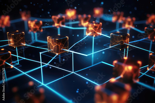 Blockchain Data Transfer With Interconnected Nodes