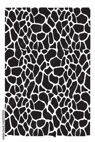 kuh muster flecken stein design vektor black