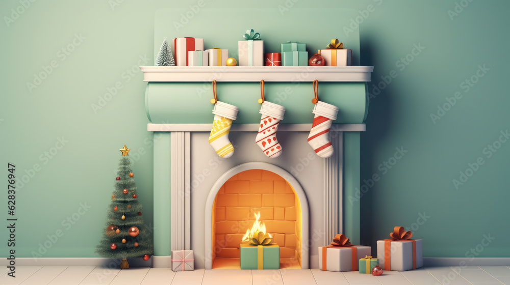 christmas candles pastel color all made by Paper Art with Xmas concept christmas candles pastel color all made by Paper Art with Xmas concept