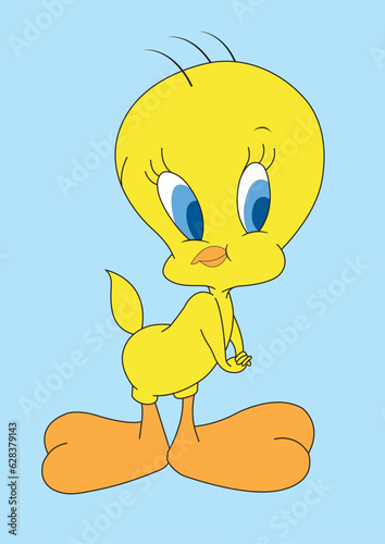 Tweety the cartoon character drawing