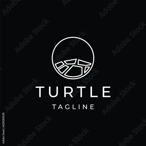 Turtle logo design icon template