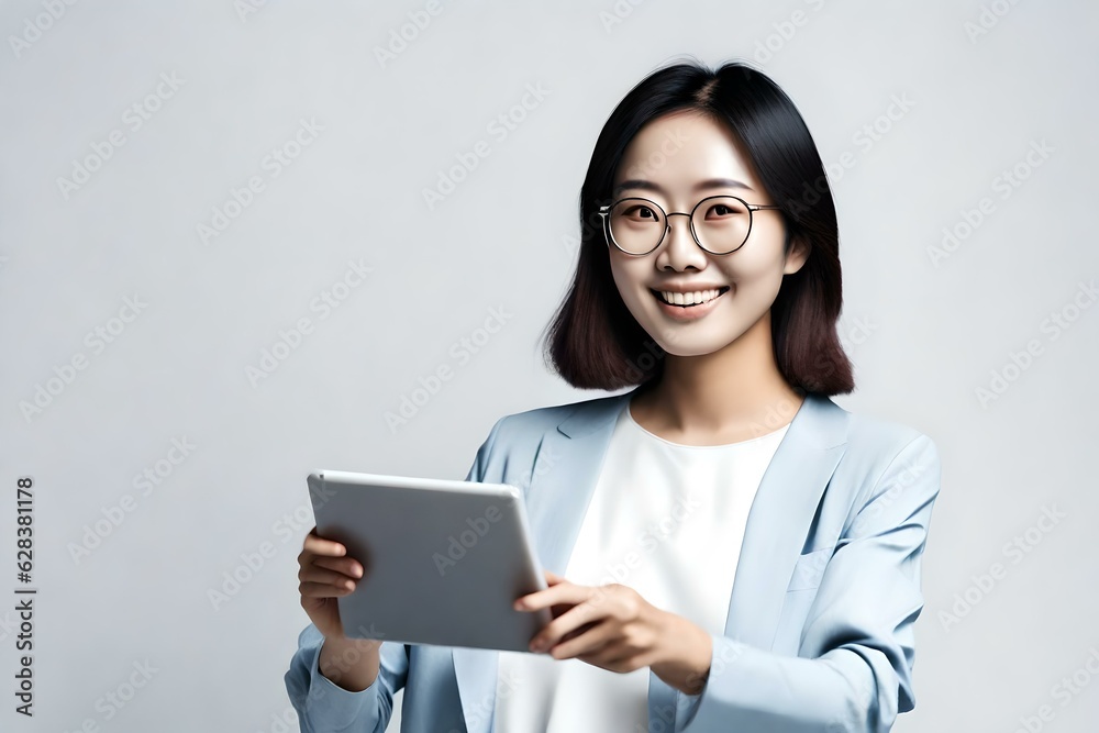 woman with tablet woman with tablet