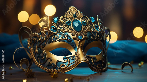 golden venetian mask