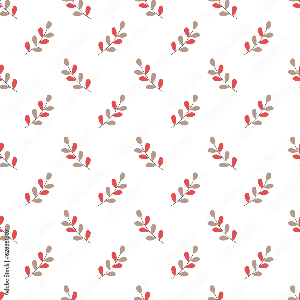 Autumn branches and twigs with dry foliage vector Autumn branches and twigs with dry foliage vector