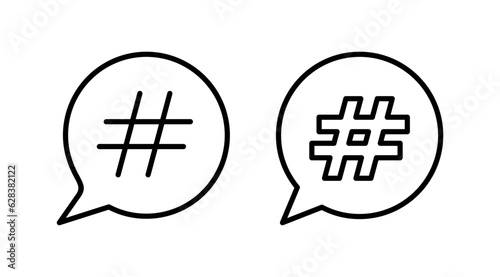 Hashtag icon vector. hashtag simbols