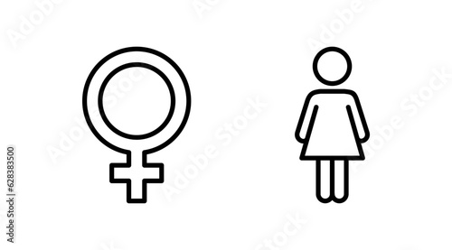 Female icon vector. toilet icon. restroom sign. gender