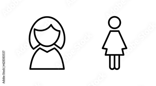 Female icon vector. toilet icon. restroom sign. gender