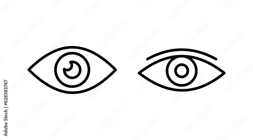 Eye icon. Look and Vision icon. Eye vector icon Eye icon. Look and Vision icon. Eye vector icon