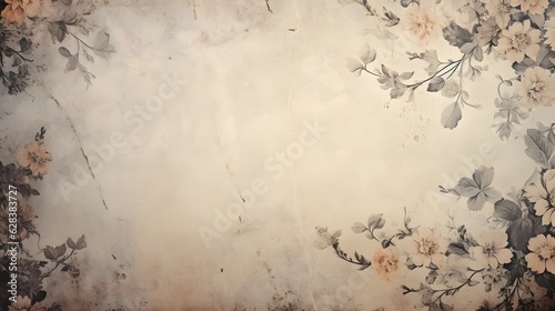 Beautiful abstract rose flower background illustration. © Tremens Productions