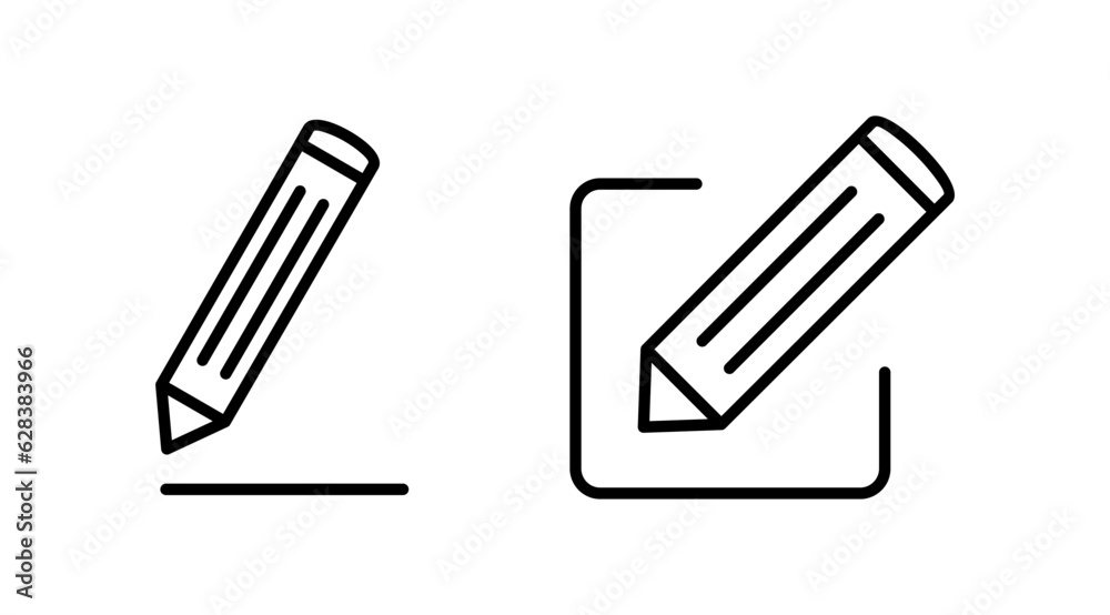 Edit icon vector. edit document sign and symbol. pencil Edit icon vector. edit document sign and symbol. pencil