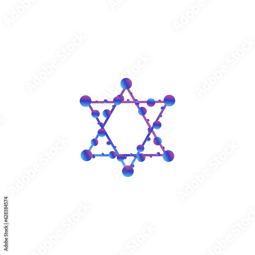 bubble star icon design