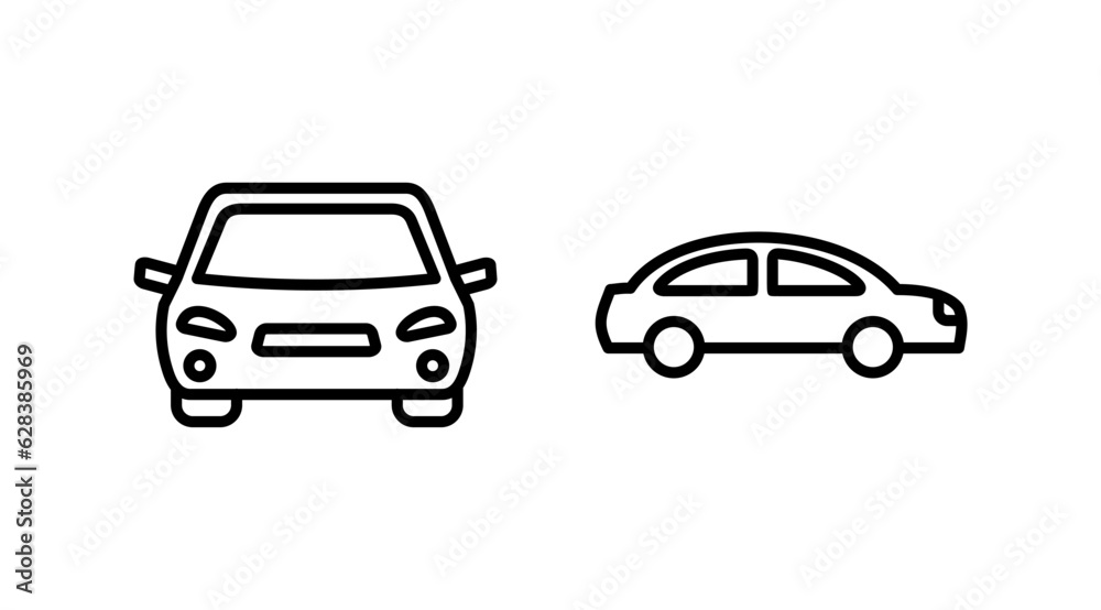 Car icon vector. Car sign. sedan