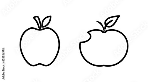 Apple icon vector. apple symbol