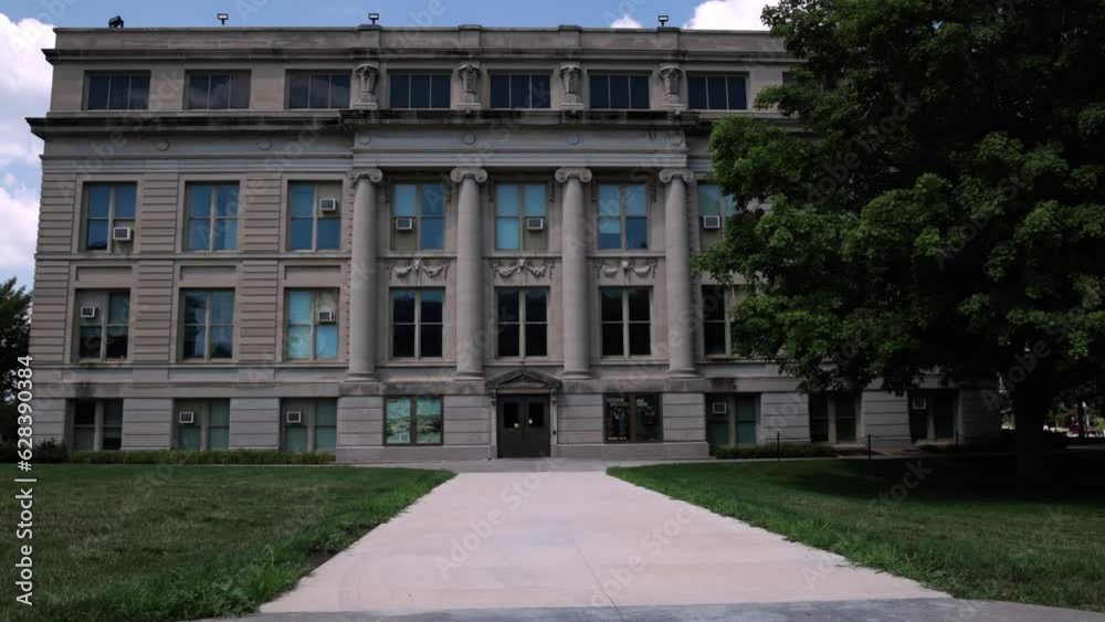 University of Iowa Museum of natural History exterior in Iowa City, Iowa with stable video. University of Iowa Museum of natural History exterior in Iowa City, Iowa with stable video.
