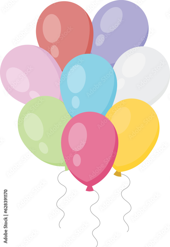 balloons vector image or clip art