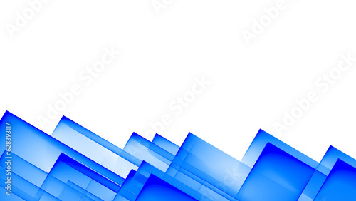 Blue abstract geometric shapes gradient transparent png background
