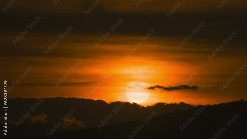 Sunset golden sky and clouds view background Sunset golden sky and clouds view background
