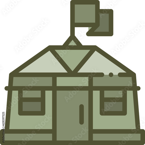 barracks two tone icon photo