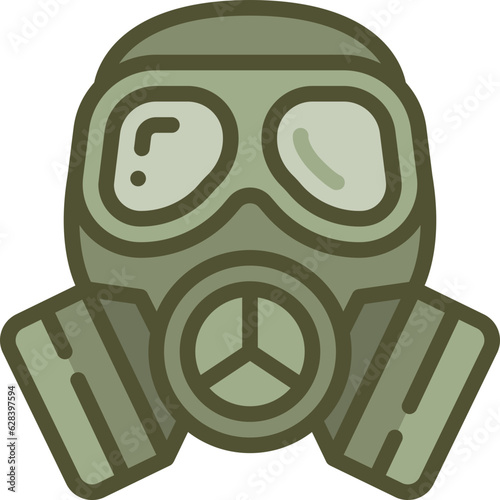 gas mask two tone icon