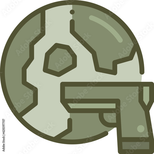 world war two tone icon