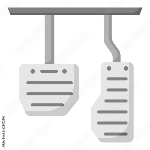 Illustration of Car Pedal Flat Icon