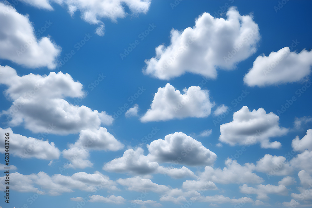 Naklejka premium blue sky and clouds