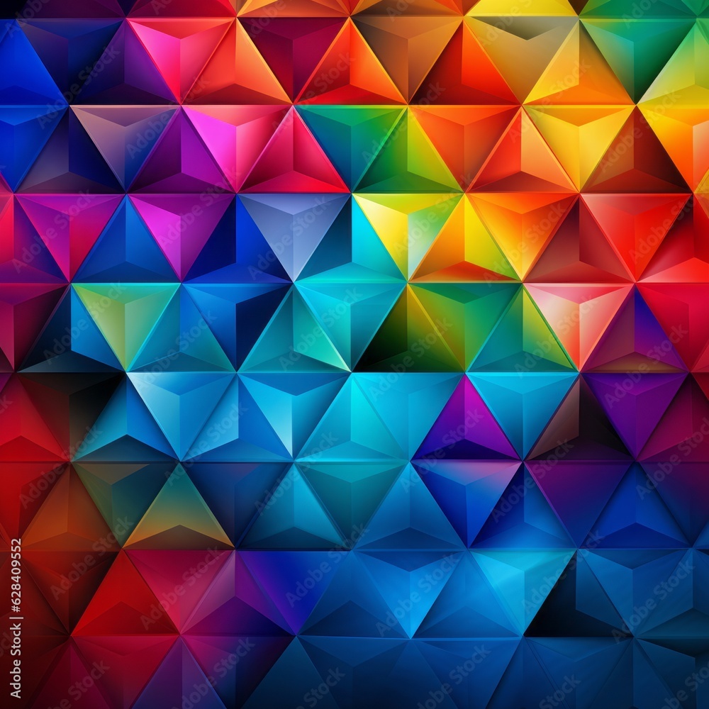 Obraz premium Colorful Triangle Weave
