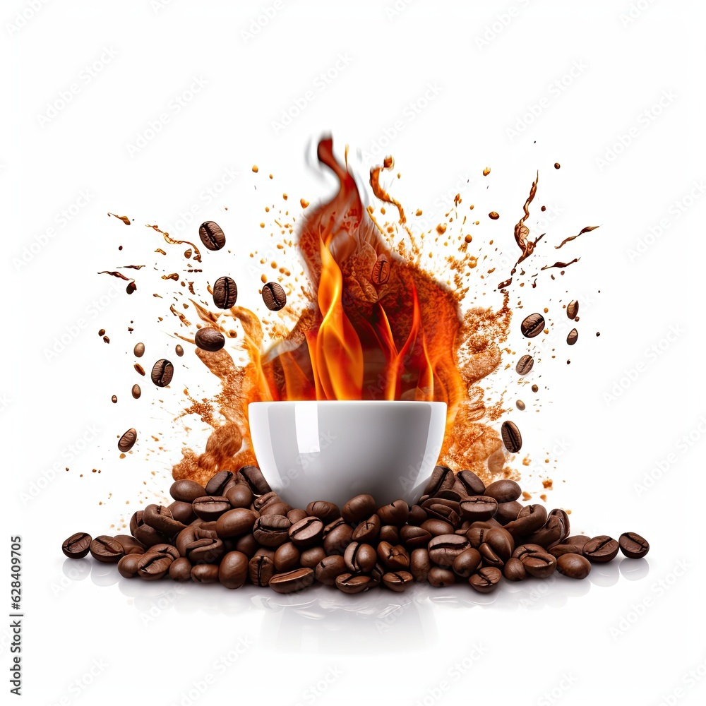 SuperDuper Coffee Blast Ground Coffee Explodes, Roasted Beans