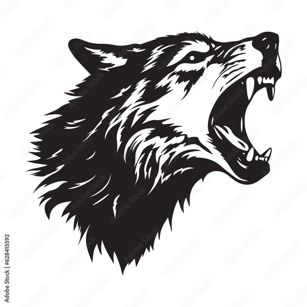 Obraz premium wolf black and white