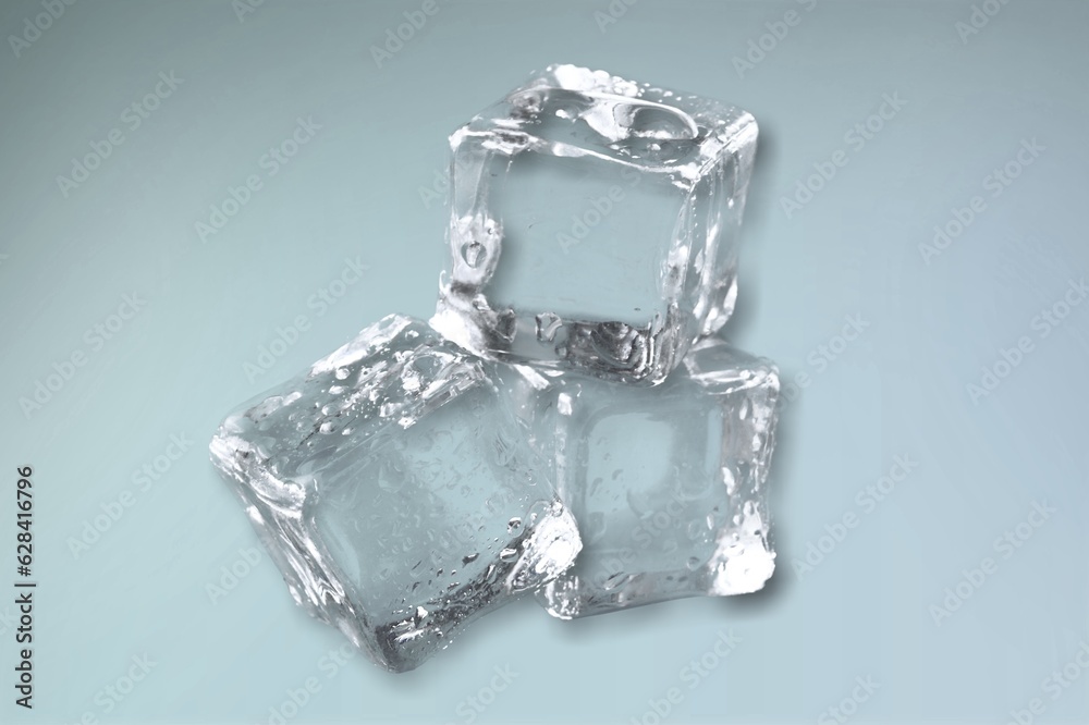 Crystal clear ice block cubes Crystal clear ice block cubes