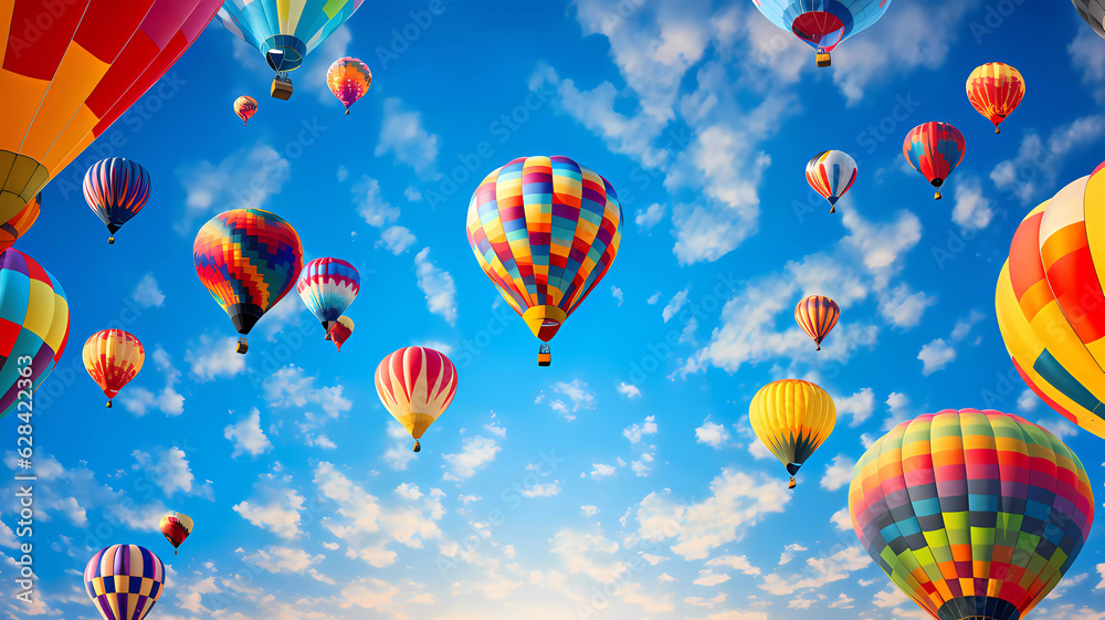 Obraz premium balloons in the sky