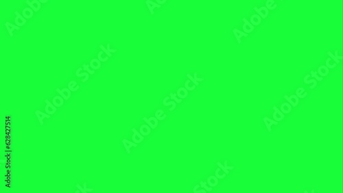 Animated checkmark and cross mark sign or symbol on transparent or greenscreen background