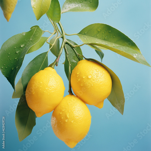 Lemons on a branch, generative ai