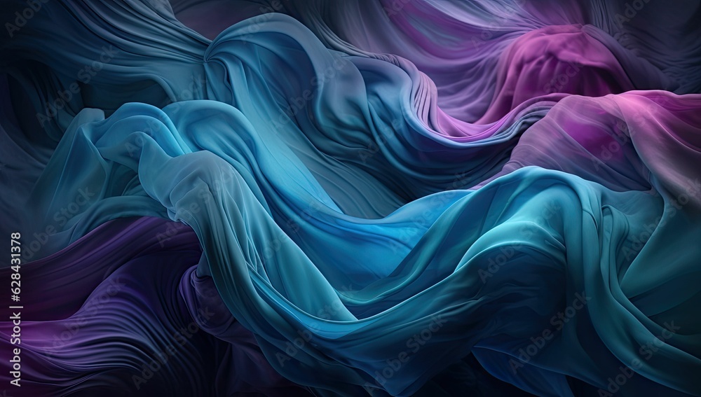 Obraz premium Abstract waves glowing colors