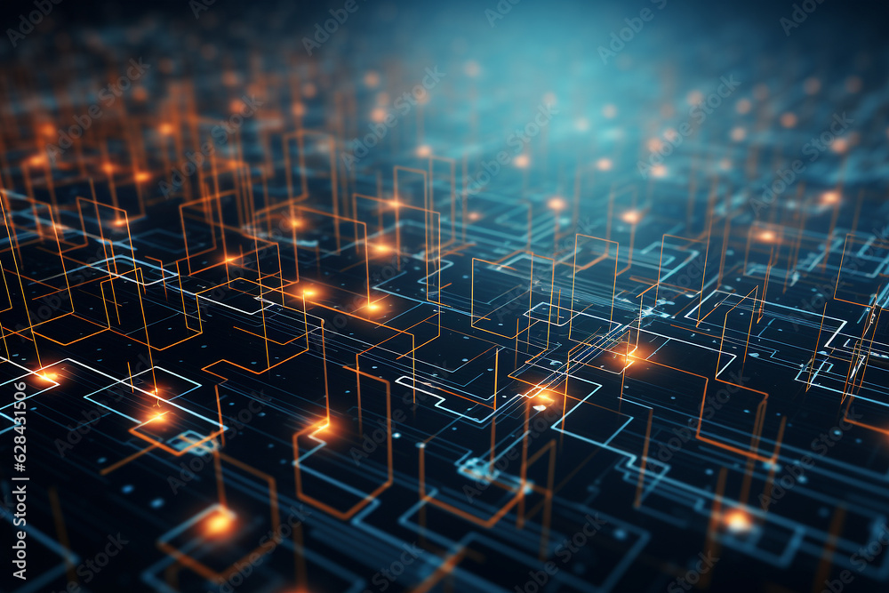 abstract algorithm technology background. generations ai abstract algorithm technology background. generations ai