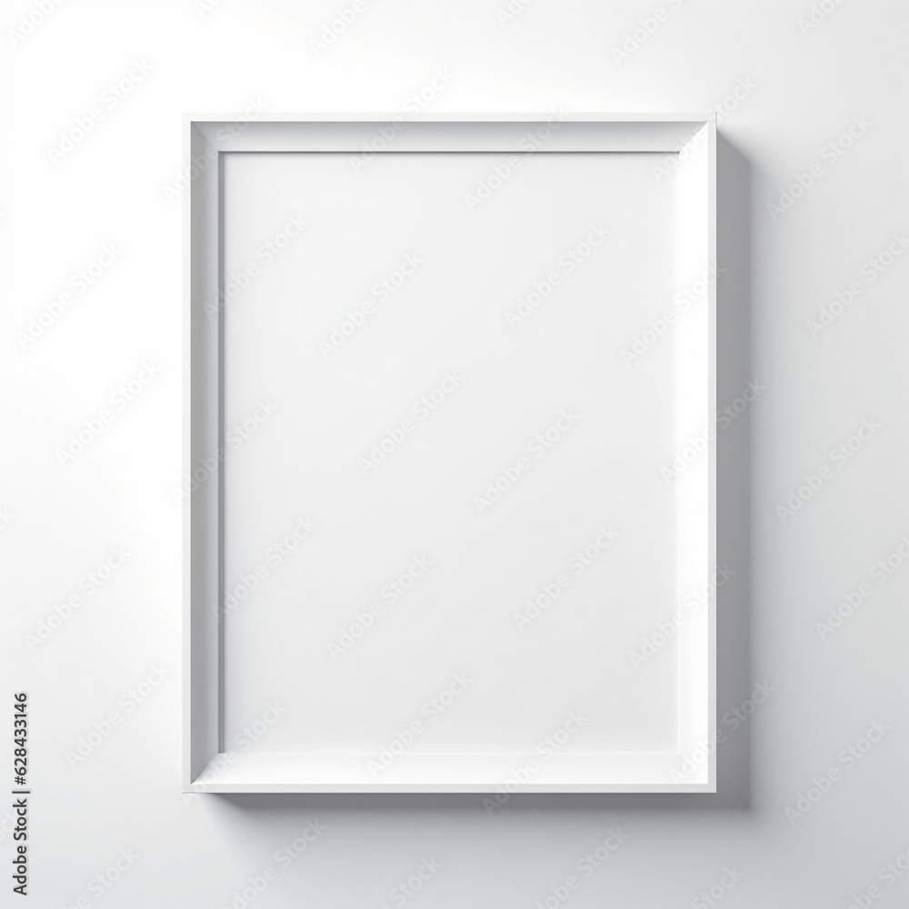 Simple frame layout with white background Simple frame layout with white background