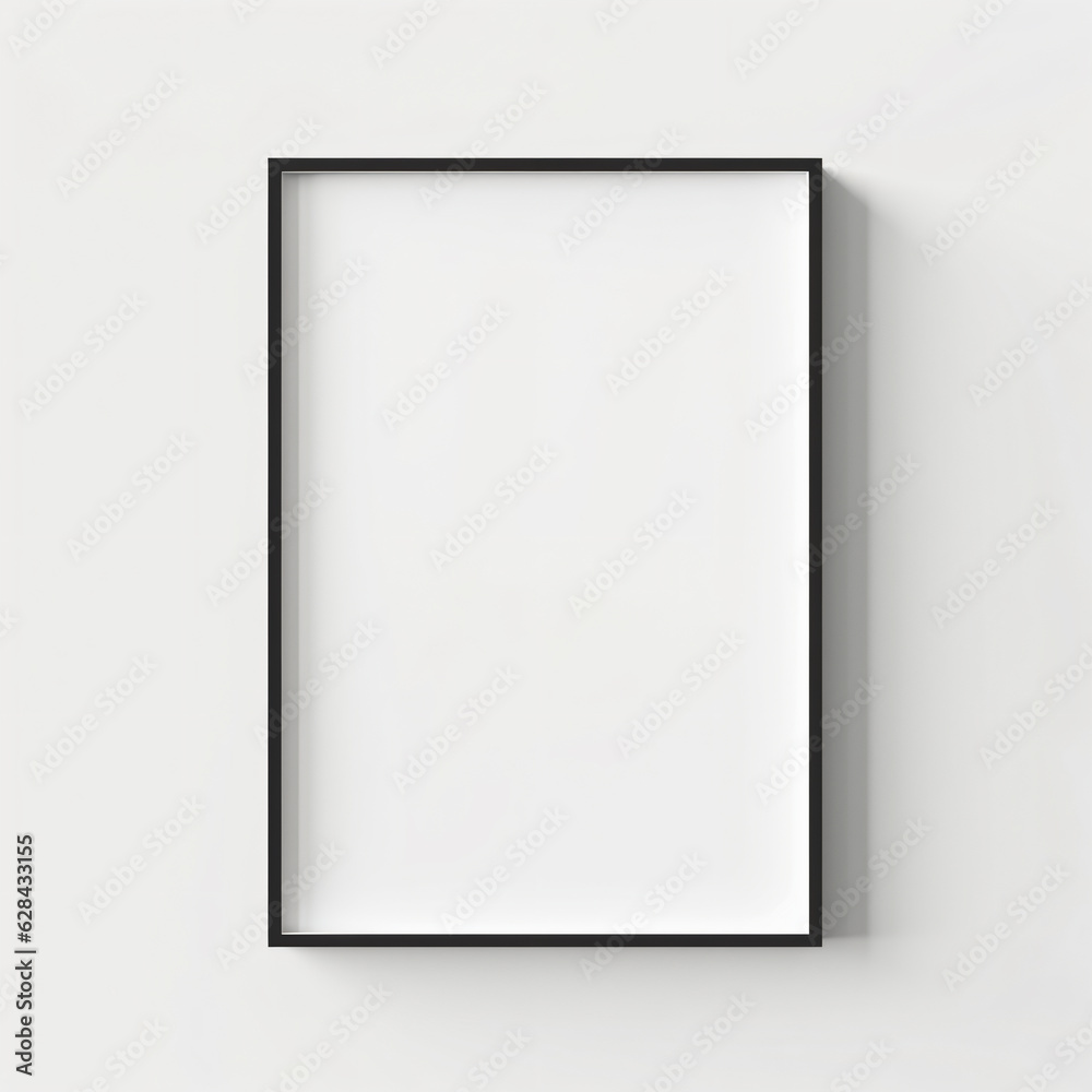 Simple frame layout with white background