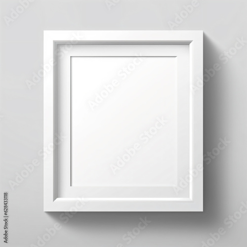 Simple frame layout with white background