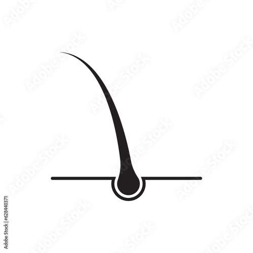 hair icon vector