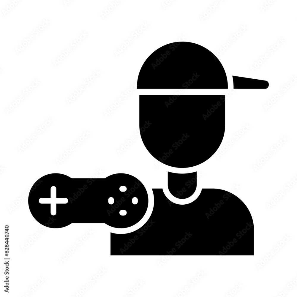 gamer icon or logo isolated sign symbol vector illustration - high quality black style vector icons

