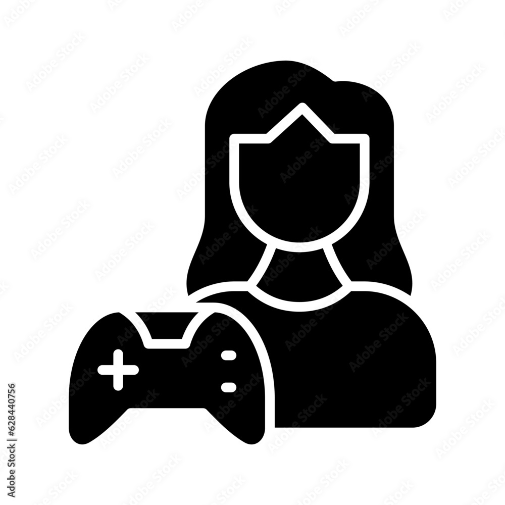 gamer icon or logo isolated sign symbol vector illustration - high quality black style vector icons
