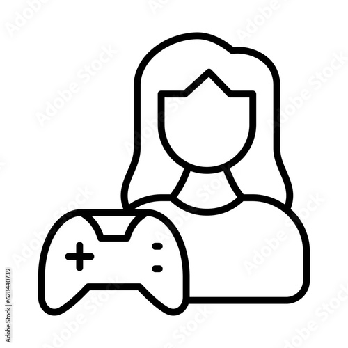 gamer icon or logo isolated sign symbol vector illustration - high quality black style vector icons
