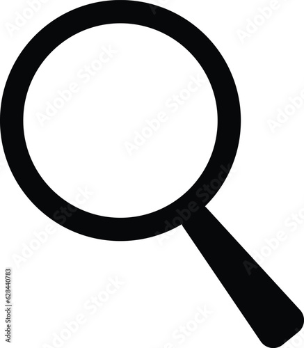 Vector magnifier icon for search bar.