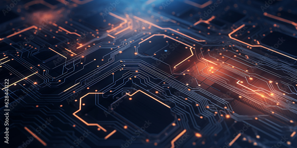 Modern tech theme background. Generative AI Modern tech theme background. Generative AI