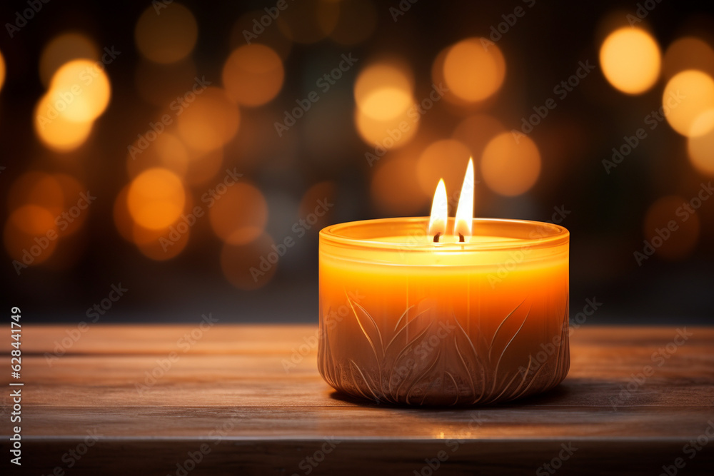 the warm glow of a flickering candle flame, casting a soft and mesmerizing light, creating a cozy and intimate atmosphere. Generative AI the warm glow of a flickering candle flame, casting a soft and mesmerizing light, creating a cozy and intimate atmosphere. Generative AI