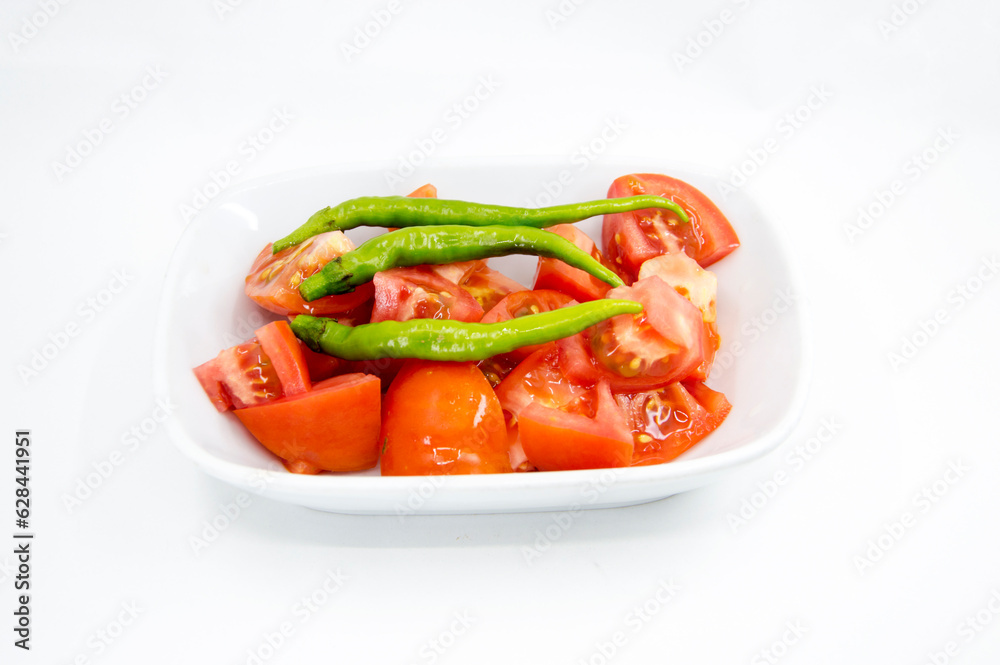 ready to serve with tomato, pepper and lemon sauce ready to serve with tomato, pepper and lemon sauce