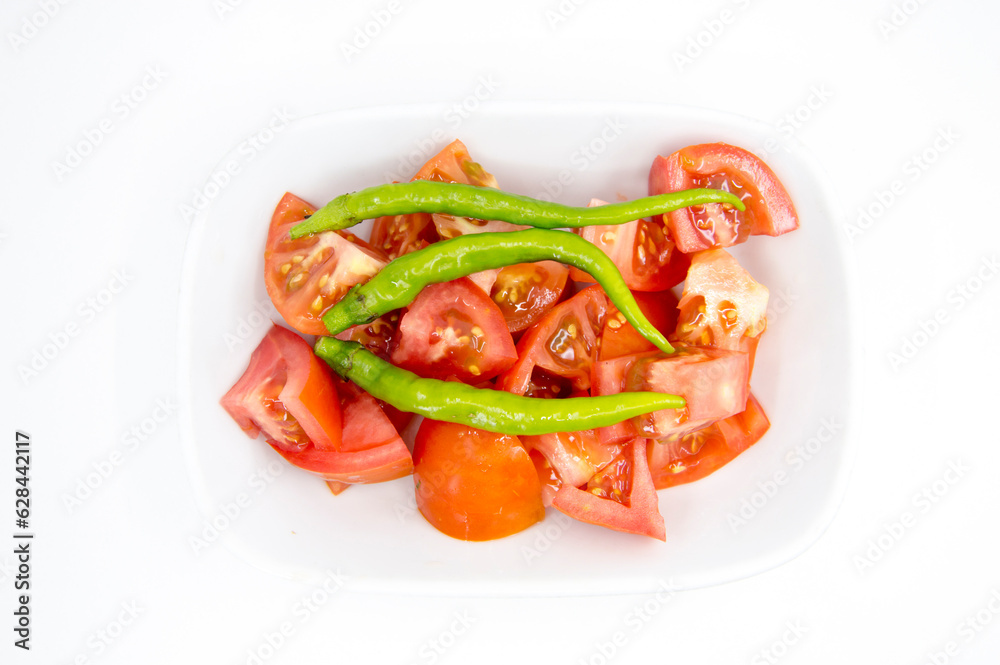 ready to serve with tomato, pepper and lemon sauce ready to serve with tomato, pepper and lemon sauce